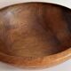 Exotic wood salad bowl. Diameter 36 cm.