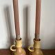 Stoneware candle holders