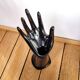 Hand ring soliflore black ceramic