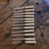 12 Rameau Sens stainless steel knives – France – 1950s/1970s