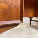 Scandinavian double-sided teak desk, 60s