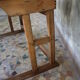 School desk wood 2 places