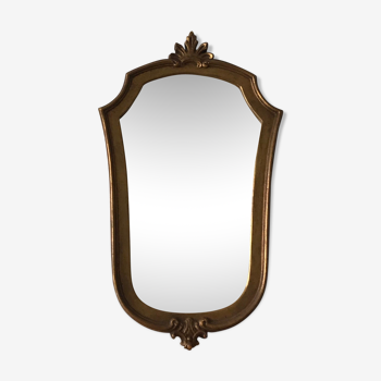 Golden frame mirror