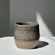 Large gray Indonesian ceramic mug