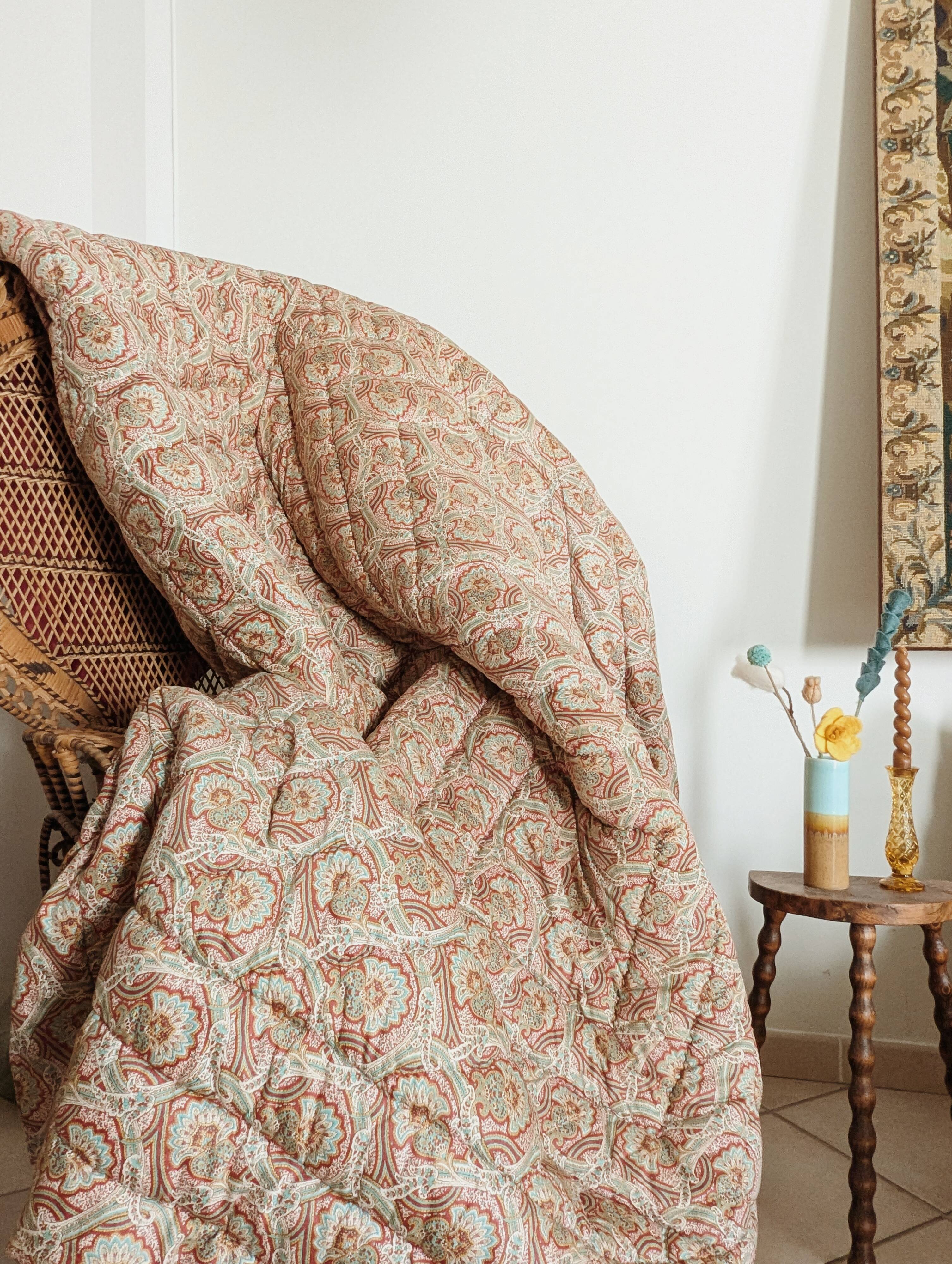 Printed duvet from the early 20th century.