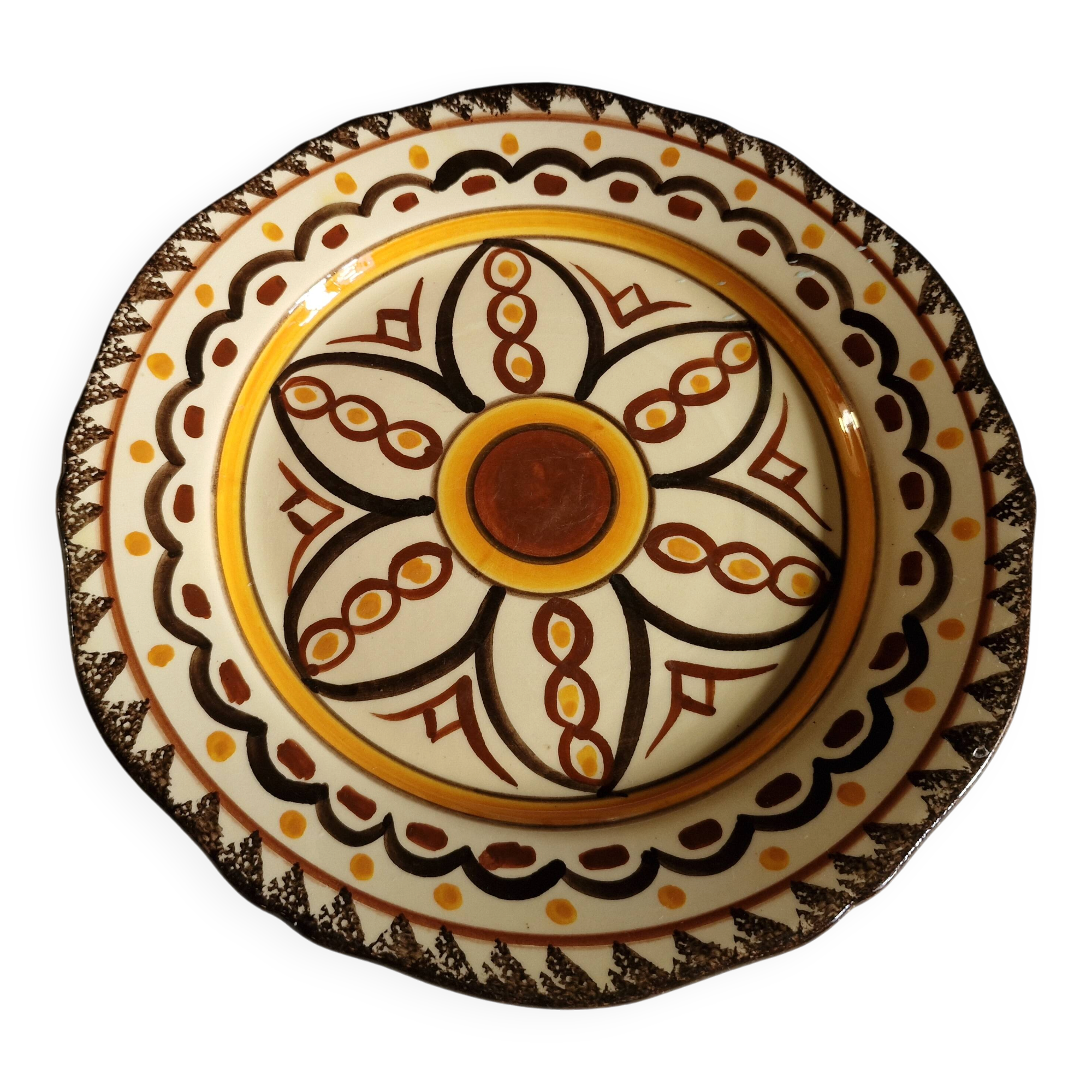 HB Quimper Decorative Plate - Vintage Ø25 cm