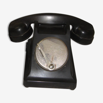 Telephone en bakélite, 1940 modèle u43 de la sncf