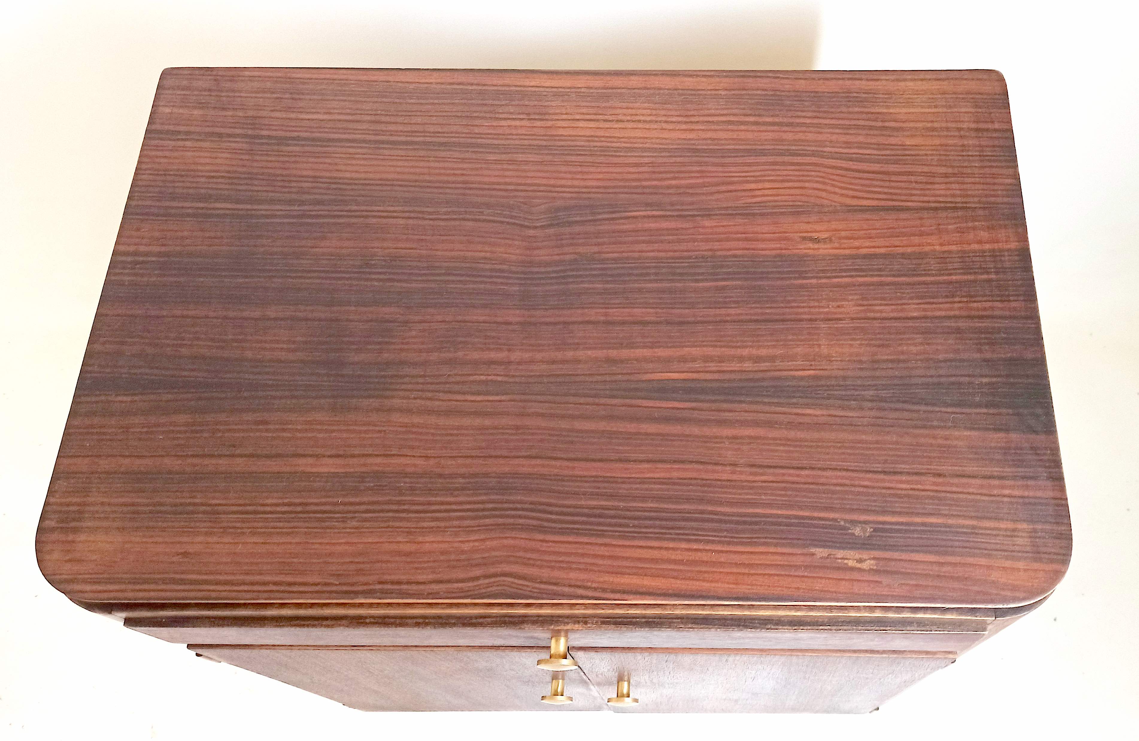 Meuble art déco bois macassar