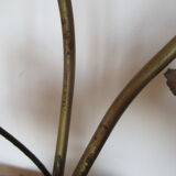 Golden metal brass flower lamp