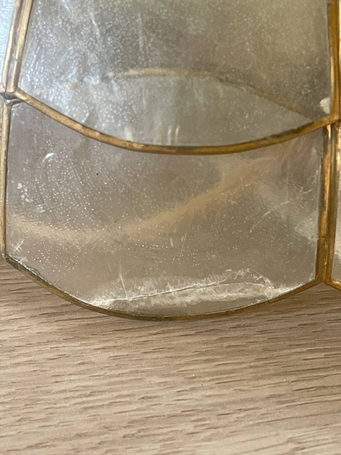 Vintage mother-of-pearl ceiling light