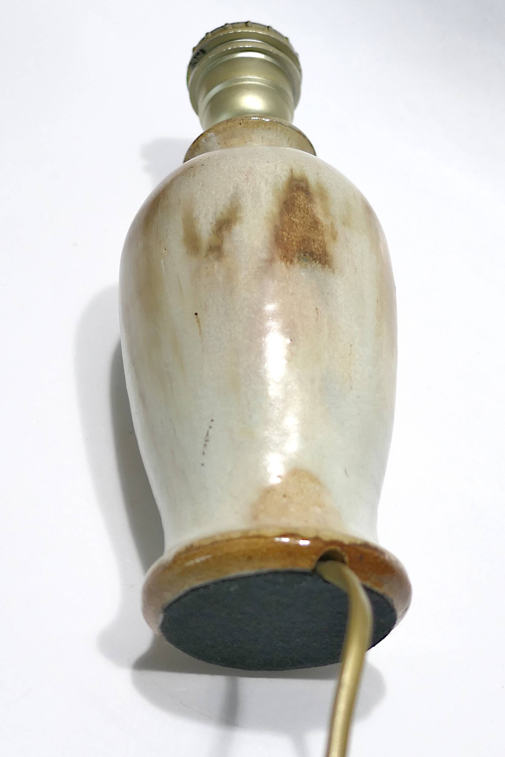 pied de lampe en grès salé Bouffioulx années 70's