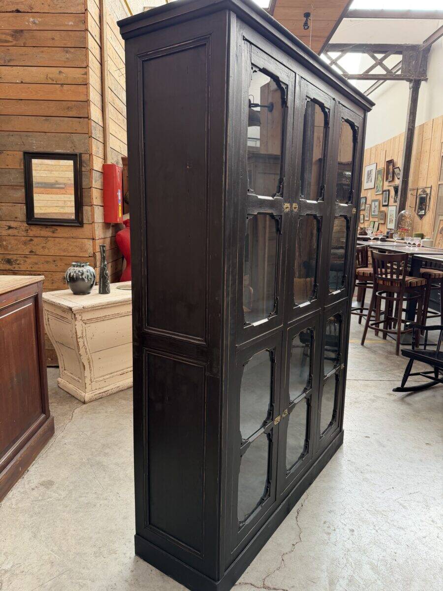 Patinated museum display case