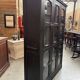 Patinated museum display case