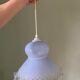 Blue glass suspension