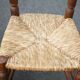 Set of 5 vintage wooden and straw chairs, straw chair, countryside
