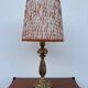 1960s gilded wooden candlestick lamp