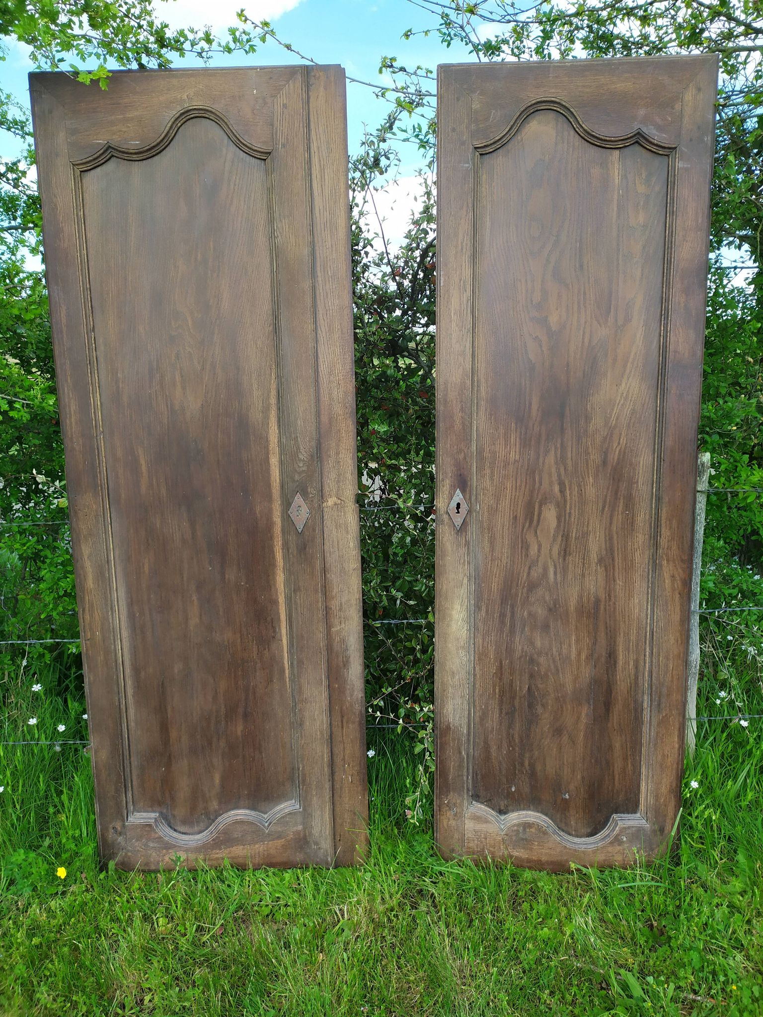Portes d'armoire en chêne