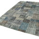 Handwoven Oriental Overdyed 201 cm x 300 cm Grey Patchwork Carpet