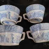 Set of 4 Luneville Lace Cups 1930