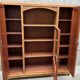 French Art Deco vintage library display cabinet 1930 Mahogany