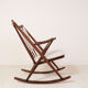Rocking chair no 182 en teck par Frank Reenskaug - 1960