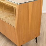 Vintage commercial counter in beech veneer 1950s