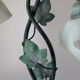 Table lamp in metal and frosted glass by Jean-Pierre Ryckaert, collection "Louisiane" 60's