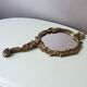 Hand mirror in brass art deco 30 years France