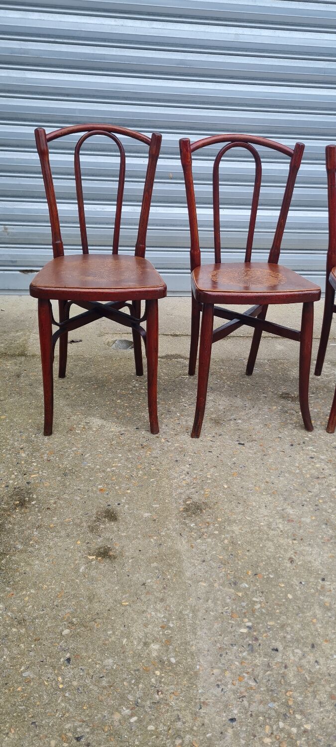Set of 6 Fischel and EV bistro chairs