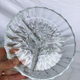 Plat en verre 3 compartiments