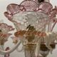 Large Venetian Pink Murano Glass Chandelier 1960’s
