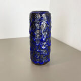Rare Super Color Crusty Fat Lava Multi-Color Vase Scheurich, Germany WGP, 1970s