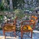 Pair of Empire style armchairs