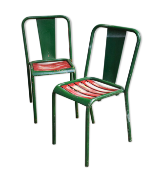 Paire de chaises Tolix T4, 1960