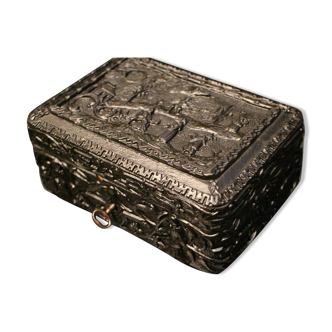Tea box with double compartments decoration Far East China 19th