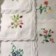 8 hand-embroidered napkins