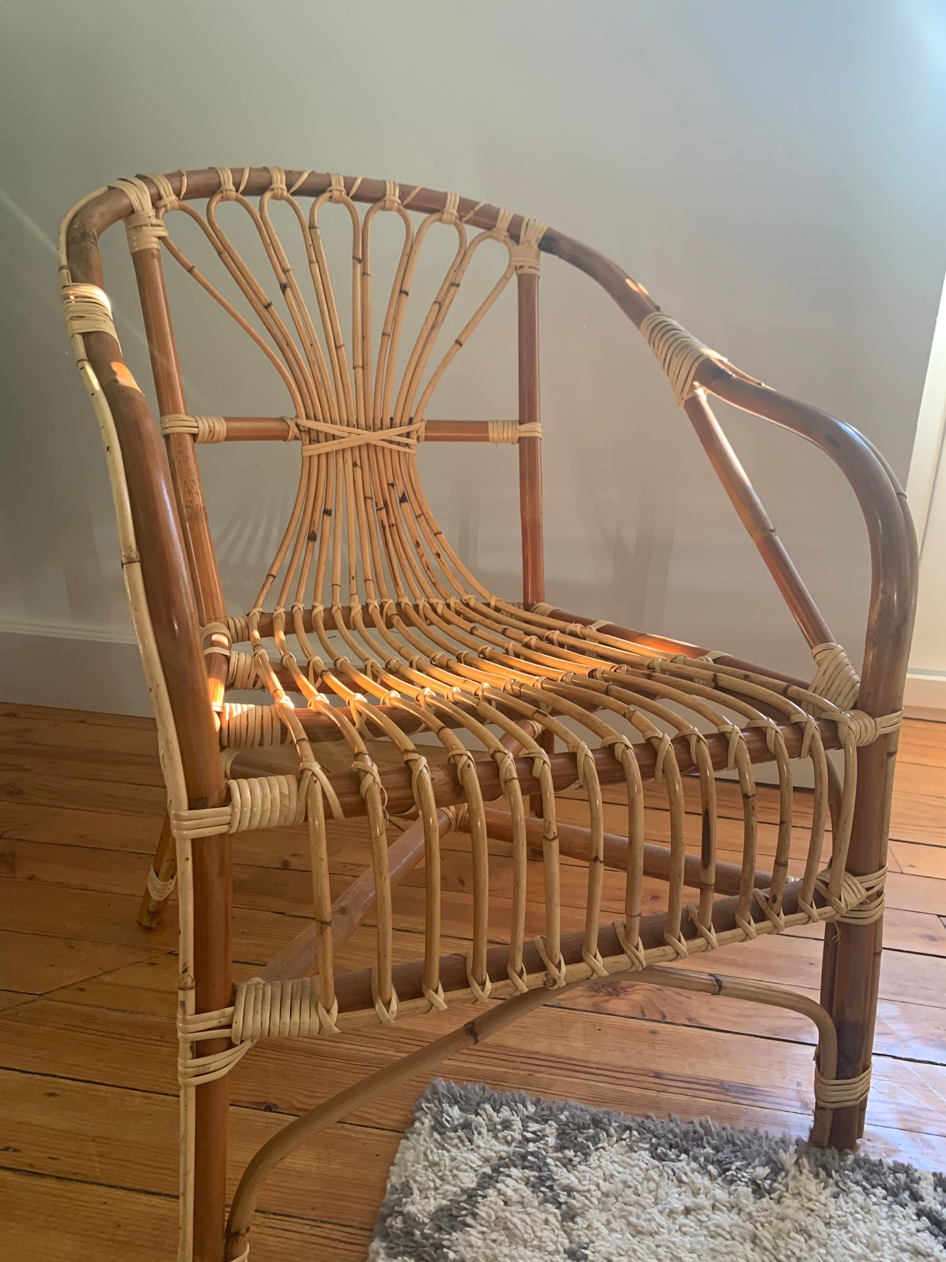 Fauteuil en rotin