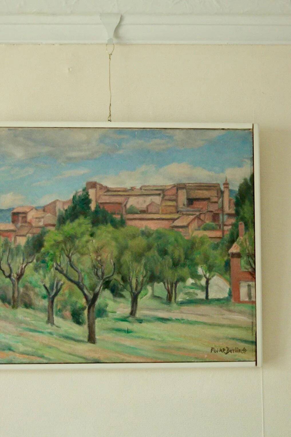 Town with trees by Folke Berlinde
