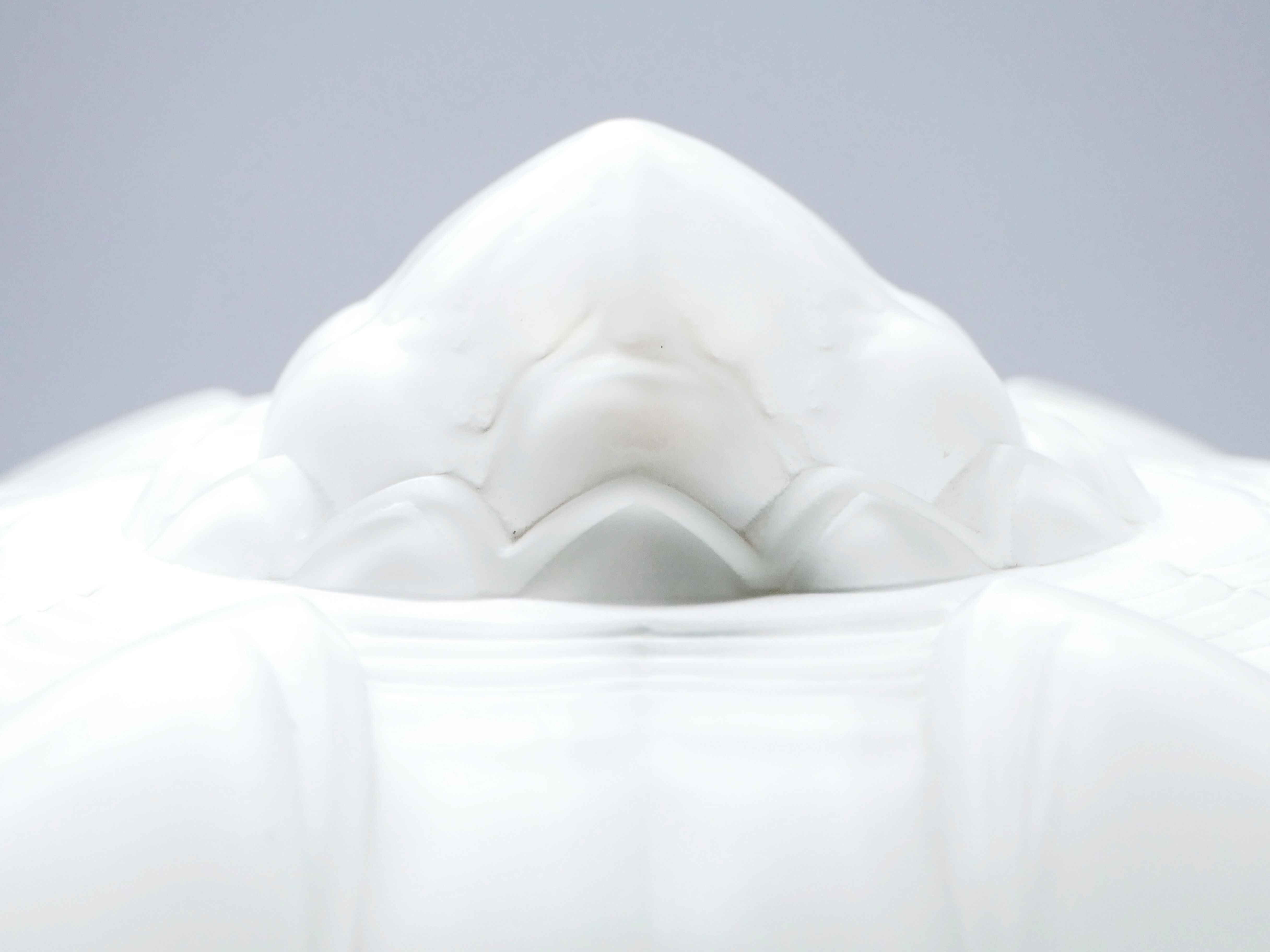 Lamp blown glass frosted around 1940 brass