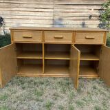 Wicker and canning sideboard