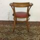 Old curved wooden chair