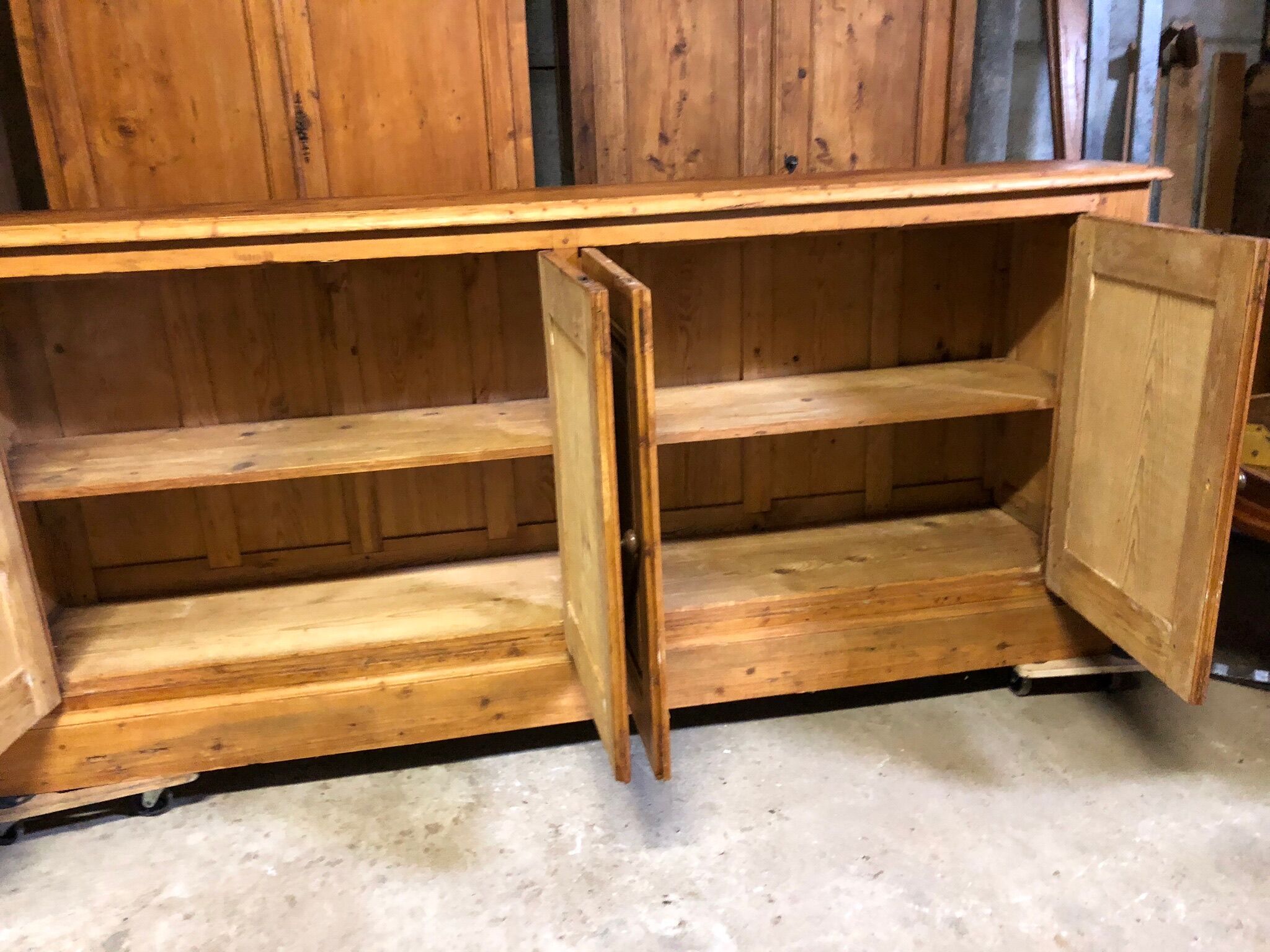 Old counter 4 pine doors