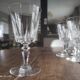 Lot de 12 verres à vin blanc en cristal ciselé