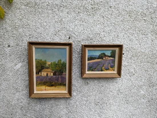 Paintings, oil on canvas "Lavender"