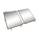 Diptych stung bevelled mirror