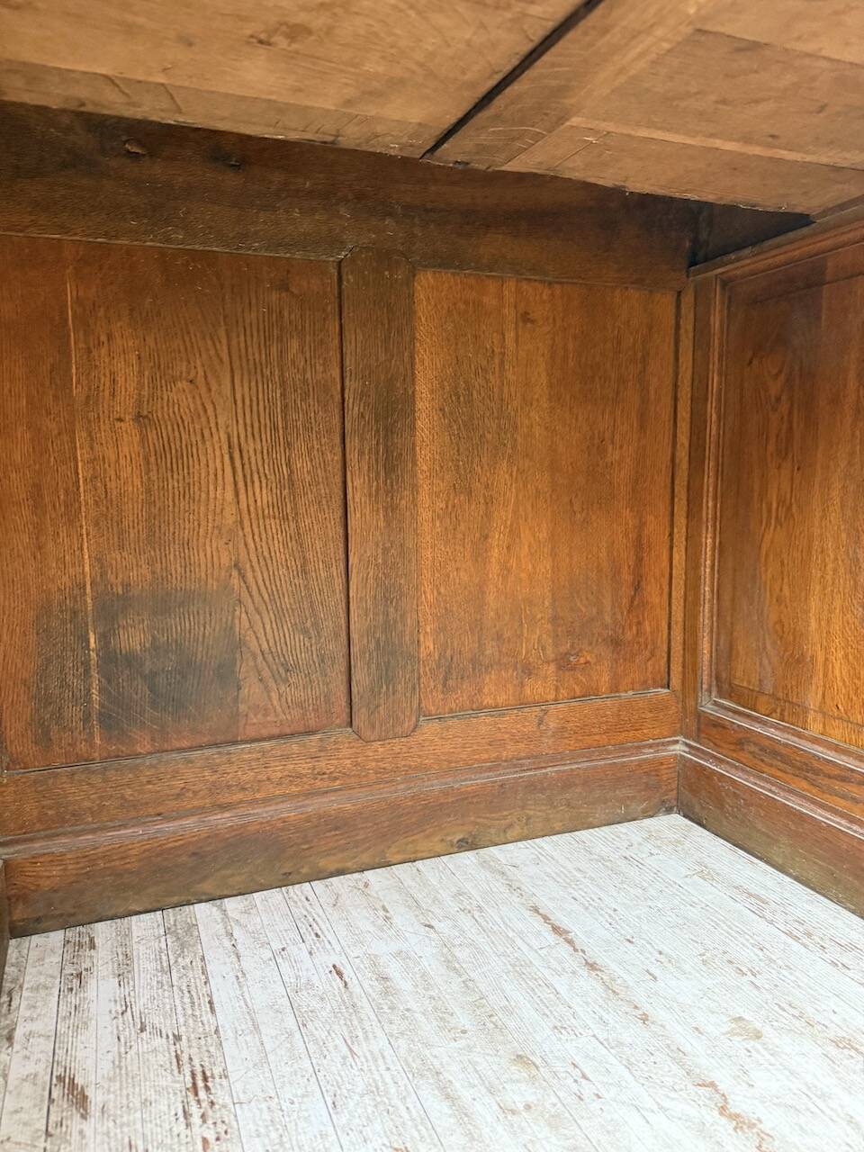 1950s oak office counter