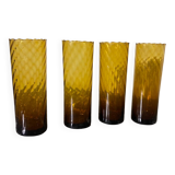 Vintage amber glasses