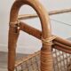 Rattan Magazine Rack, Bamboo, France 1975
