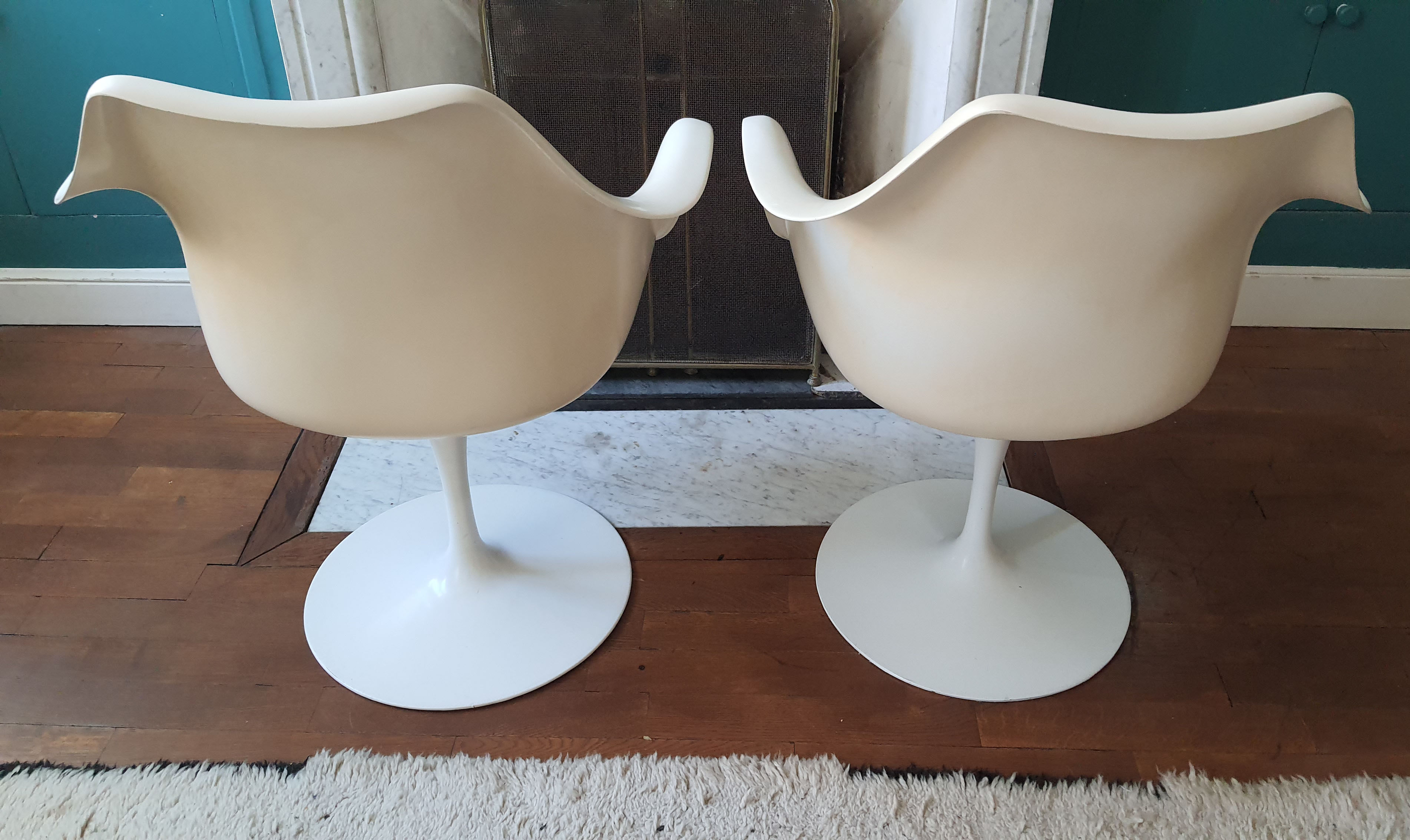 Set 4 armchairs Tulipe by Eero Saarinen Knoll International