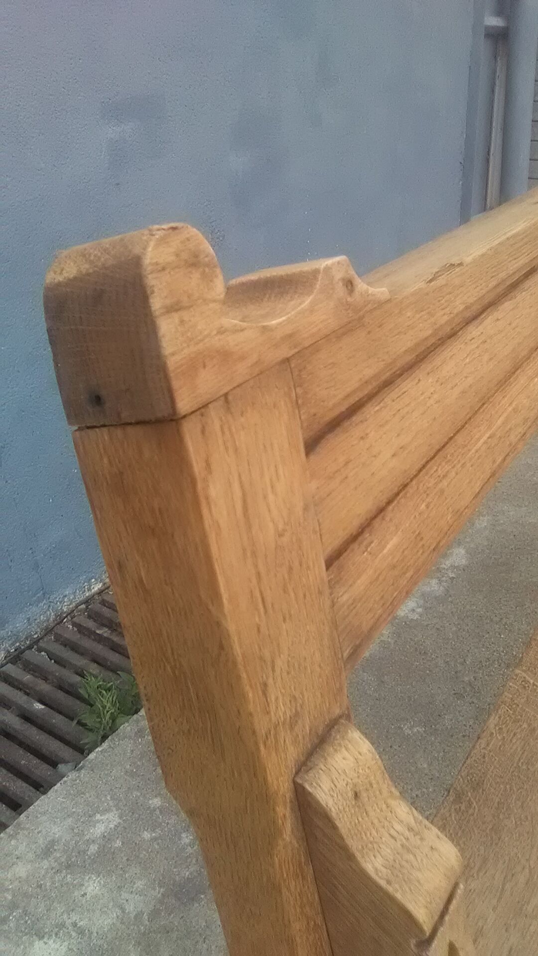 Oak church bench 2m45